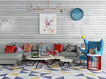 我要送你方块地毯装满您的家。